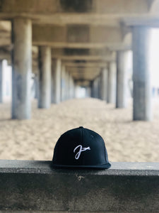 Signature Logo Fitted Hat (Black)