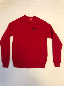 Embroidered Logo Sweatshirt (Red)