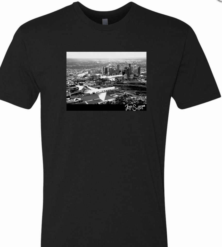 Flight Over Houston Tee (Black)