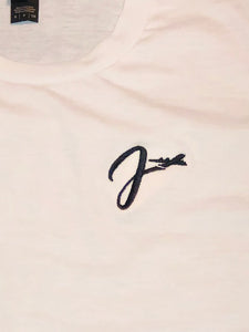 Signature Logo Curved Tee (White)