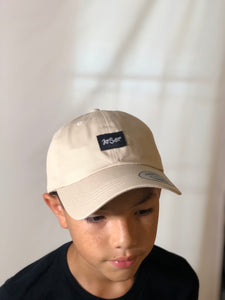 Woven Label Dad Hat (Stone)